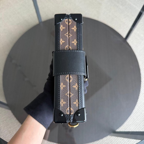 Image 1 of LOUIS VUITTON PETITE MALLE - CANVAS MONOGRAM BOX CROSSBODY
