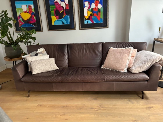 Image 1 of Divano a 3 posti Grard van den Berg Kameo marrone scuro