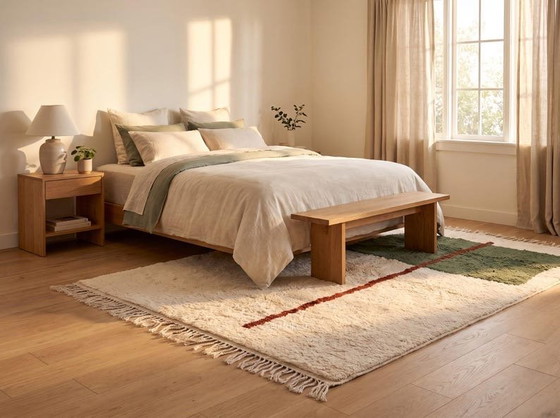 Tapis En Laine Pure Fait Main Artisanale Traditionnelle 2/3 M – Ahrend, Wool (photo 3 of 7)