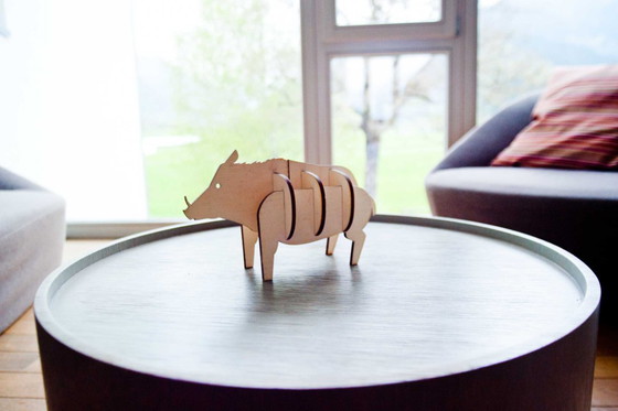 Image 1 of Tier (Wildschwein) - Holzornament Made in Italy von Ulap Design