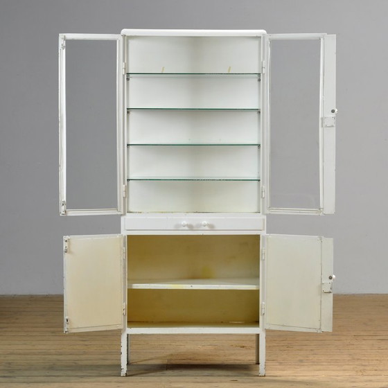 Image 1 of Iron medical cabinet, 1950s