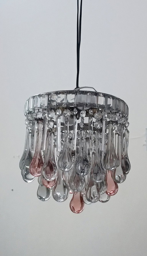 Murano glass teardrop chandelier, 1960s