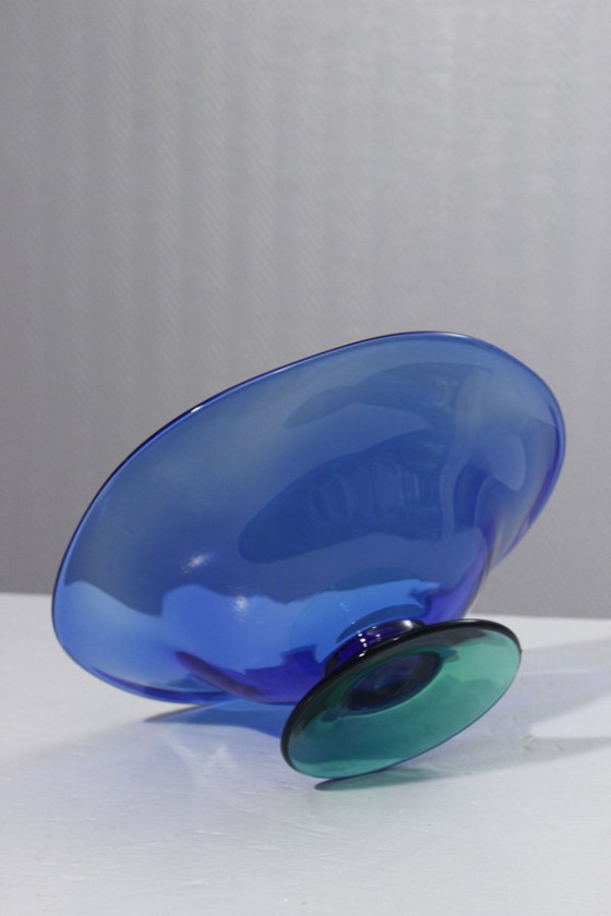 Image 1 of Erika Lagerbielke pour Orrefors grande coupe à fruits "Louise" Suède XXème