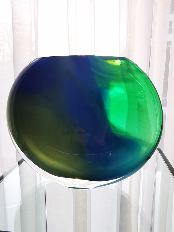 Image 1 of Vase, Ellipse, Hoglund art glass 1980s