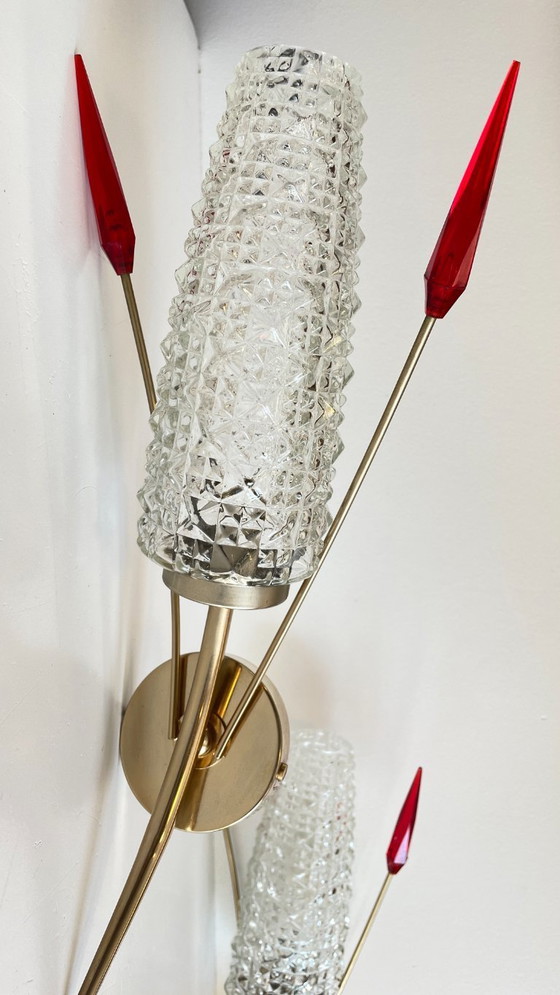 Image 1 of Paar retro 60's wandlampen Frankrijk