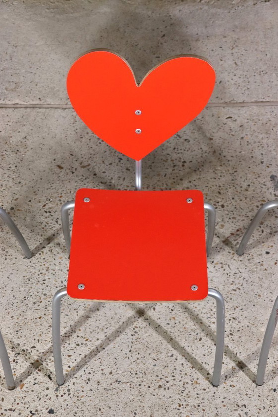 Image 1 of Agatha Ruiz de la Prada – “Agatha Infantil” Children’s Table and Chairs – Set of 4 – Amat-3 – Spain – 1990s