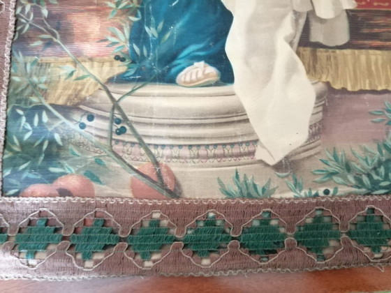 Image 1 of Banner mit Madonna und Kind aus den frühen 1900er Jahren