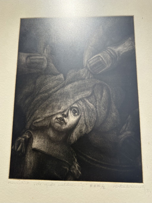 Mezzotint Roel Slabbinck ‘The Great Wonder’