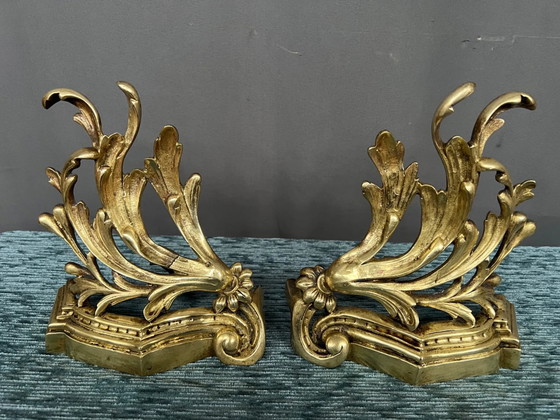Kaminverzierung. Vergoldete Bronze. – Dekorative Objekte (photo 5 of 5)