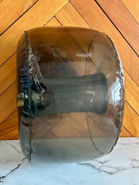 Image 1 of Vintage doorschijnende opblaasbare poef