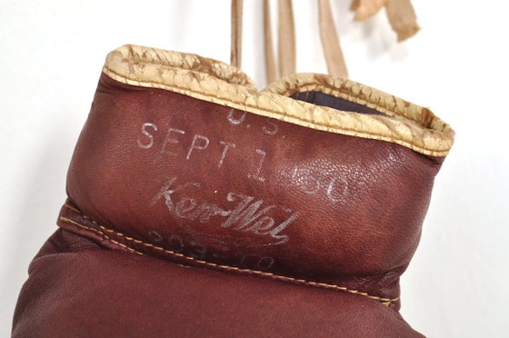 Vintage Ken-Wel lederen bokshandschoenen, 1950s – Decoratieve objecten, Leather (photo 5 of 9)