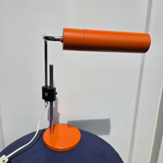 Image 1 of Vintage Hala Desk Lamp Orange 60s-70s
