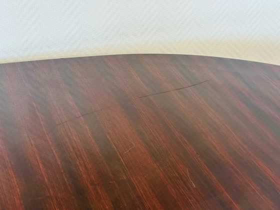 Image 1 of Ovale Art Deco eettafel van palissanderhout, Frankrijk, 1940