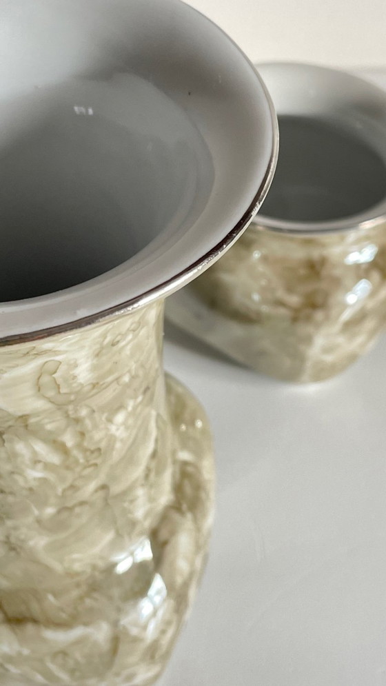 Image 1 of Karolina-Porzellanvasen, Polen, 1970er/80er Jahre