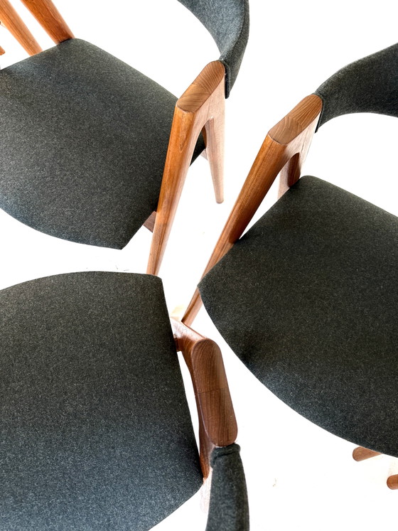 Image 1 of 6x chaise 'Compass' restaurée, Kai Kristiansen '60