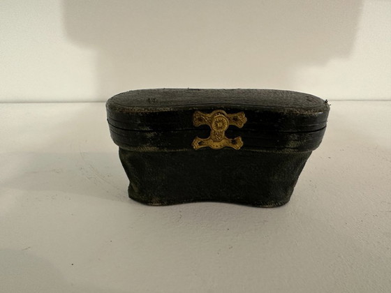 Image 1 of Antique Brass and Mother-of-Pearl Theater Binoculars, with Original Case