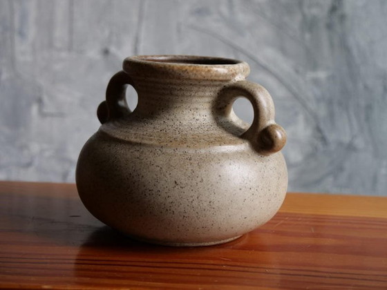 Image 1 of Vaso in ceramica di VEB Haldensleben 2978, vintage anni '70 Wabi-Sabi