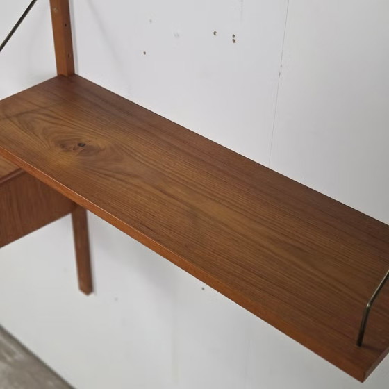 Vintage 60s Danish teak modular shelving unit Mid Century, Wood, Brown, Mid Century Modern (photo 12 of 22)