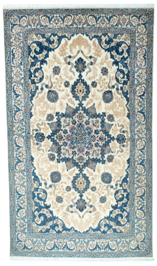Hand-knotted Nain 9La Persian carpet with silk content - 292 x 170 cm