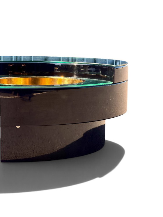 Yin Yang Willy Rizzo rotating coffee table, brass, 1970s – Wood (photo 8 of 17)