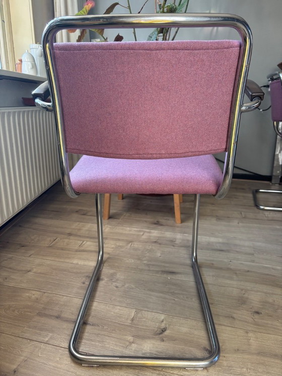 2 Gispen Esszimmerstühle, Modell 201 – Chrom (photo 6 of 8)
