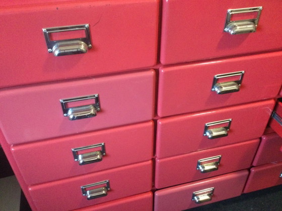 Image 1 of Cassettiera Dulton retro rosso