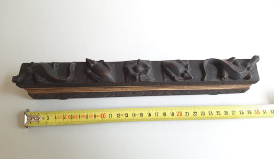 Image 1 of 1 manoscritto Lontar, Bali, intaglio su legno, metà del XX secolo