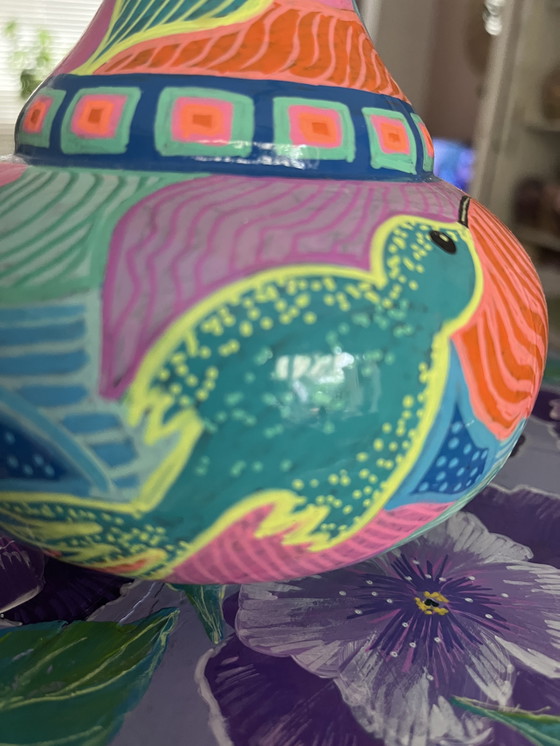 Image 1 of Handbewerkte vaas