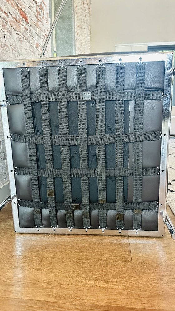 Due Poltrone Cassina LC 2 – Leather, Metal (photo 5 of 6)