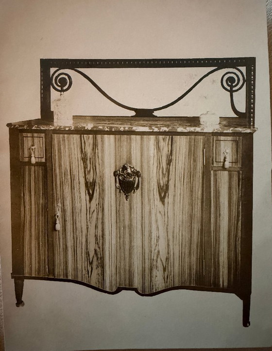 De Coene Frères – complete B.L.M. Zebrano dining room, Courtrai 1927 – De Coene Freres, Sideboard cabinet (photo 11 of 23)