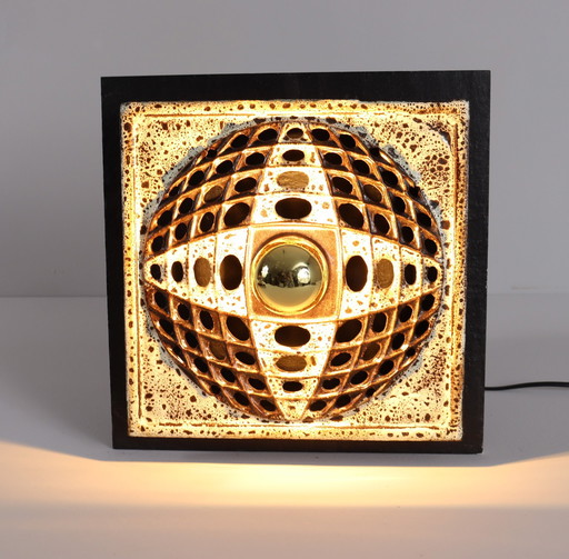 Set of 2 Mid - Century Op Art wall lamps by Bremselmann & Becker, Germany, 1970s