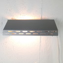 Vintage grey metal Wall light 80s Memphis Milano
