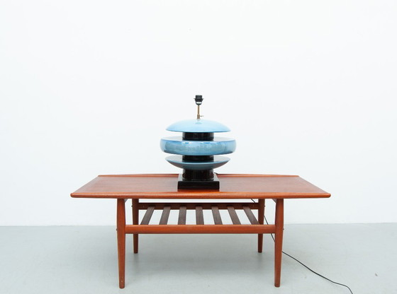 Image 1 of Grande lampada in ceramica di Shanghai, opera di François Chataîn, anni '80.