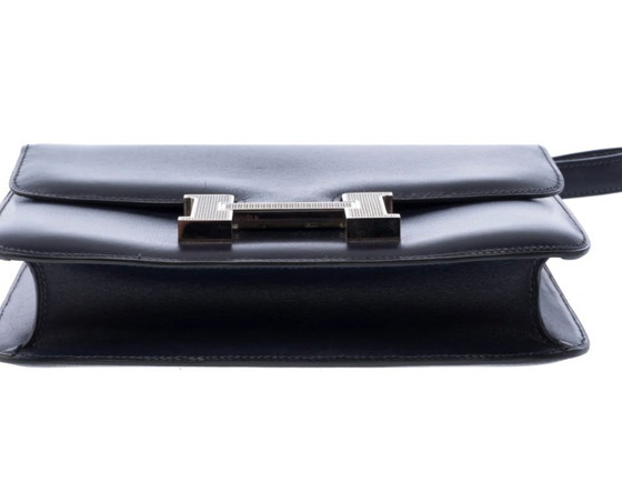 Image 1 of Sac HERMES Constance en Cuir Bleu Marine - 103443