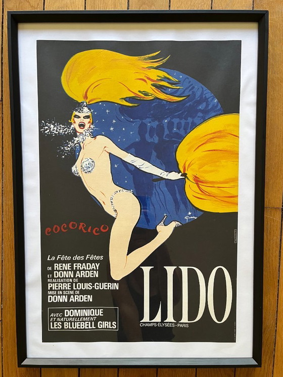 Image 1 of Cocorico du Lido poster designed by René Gruau, 1981