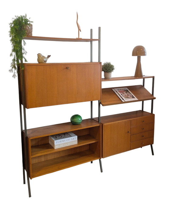 Image 1 of Vintage modulair vrijstaand wandmeubel 