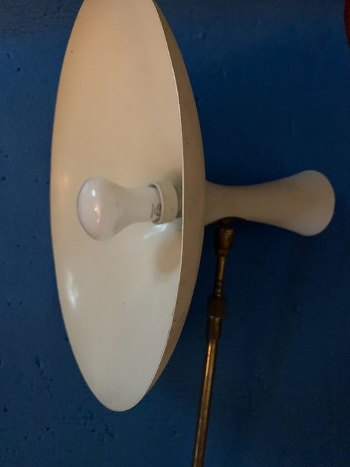 Louis Kalf 1950 telescopic wall lamp and counterweight