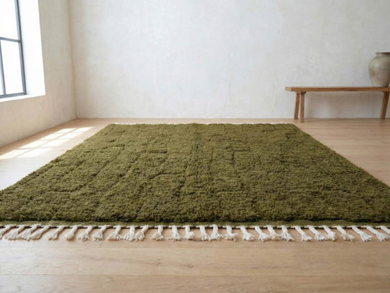 Image 1 of Custom Green Moroccan Carpet 200cmx300cm 