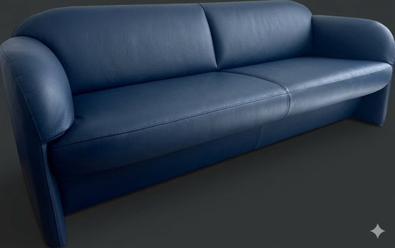 Leolux Modius 3 posti, Divani, Pelle, Blu (foto 2 di 5)