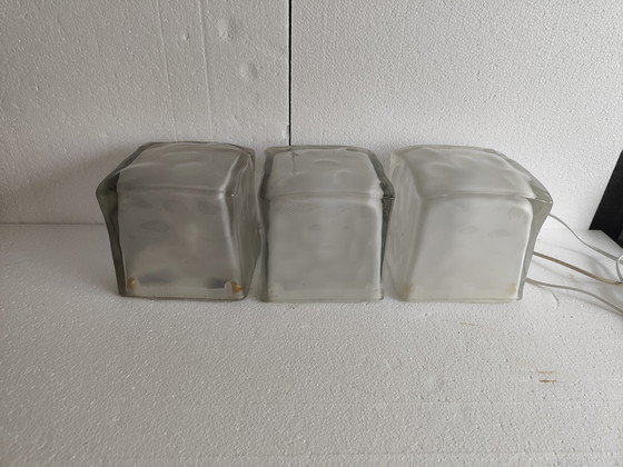 Image 1 of IKEA Iviken ice cube vintage lamp 3 stuks te koop