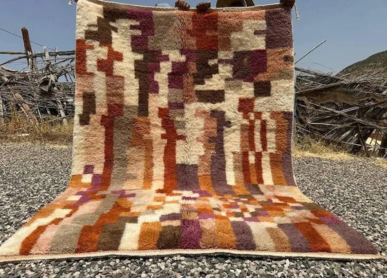 Tappeto Mrirt marocchino multicolore 300x200 cm – motivo geometrico astratto – Tappeti, Lana, Cotone (photo 11 of 13)