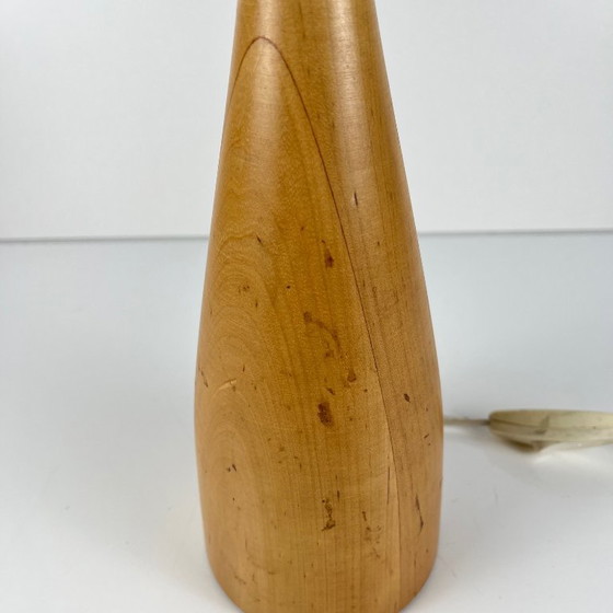 Base per Lampada Lans in legno tornito, IKEA, 1990, Lampade da tavolo, Beige, Mid Century Modern (foto 7 di 9)