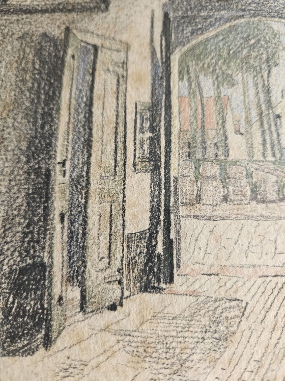 Amédée Ernest Lynen, Objets d'art, Verre, Papier, Beige (photo 7 sur 8)