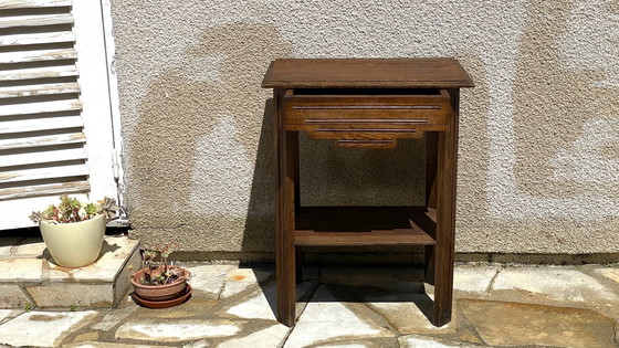 Image 1 of Comodino anni '40 in rovere massello, Francia