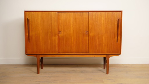 Vintage Highboard | Sliding Doors | Danish Design | 169 cm