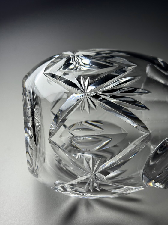 Image 1 of Val Saint Lambert - jaren 1900 - handgeslepen kristallen kan - 1 liter