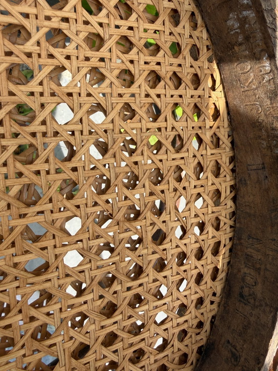 Image 1 of 2 vintage Thonet chairs with webbing seats
