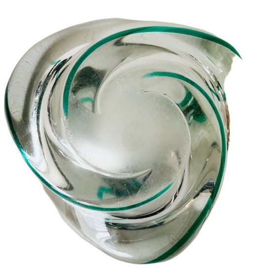 Image 1 of Ciotola in vetro vintage di metà secolo Max Verboeket Maastricht Kristalunie anni '50