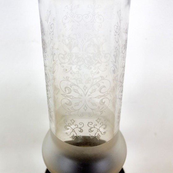 Image 1 of Vintage zilveren tafellamp, jaren 1980