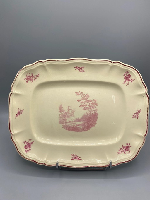 Grote Sarreguemines Corot Decorschotel – decoratieve objecten